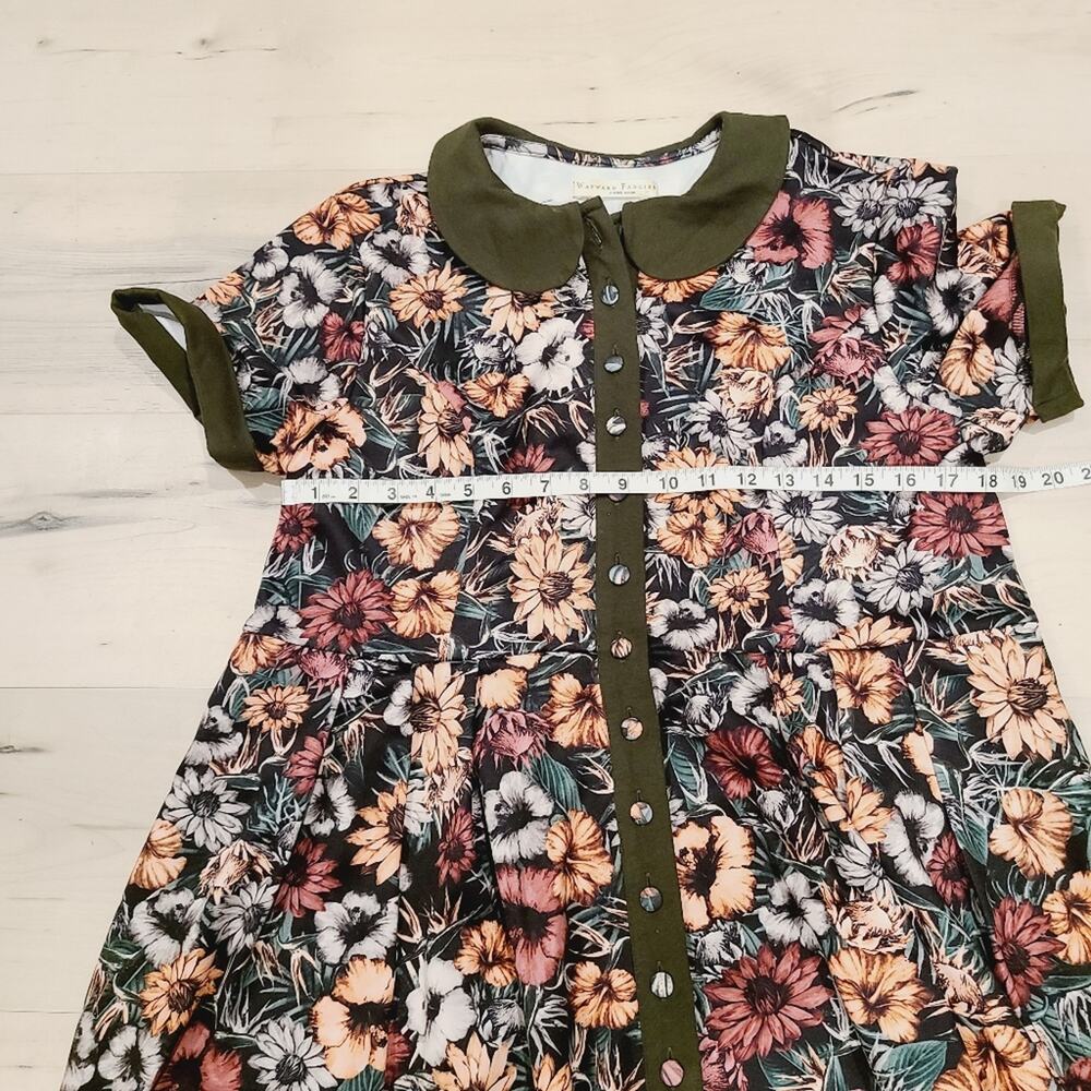 Eshakti Collared Button Front Swing Dress - image 4